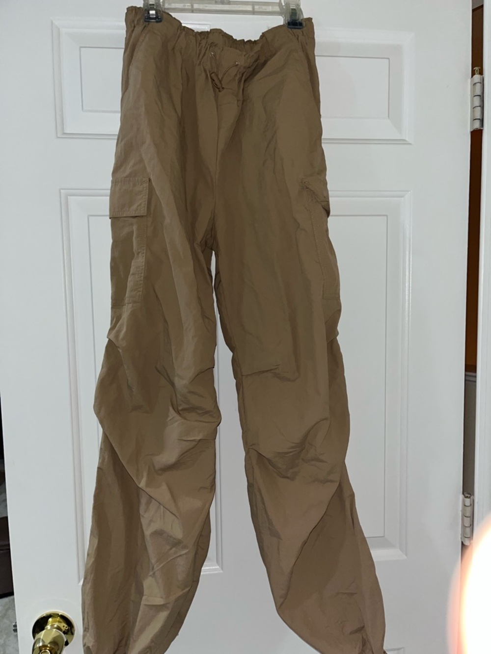Women’s Cargo Pants - Tan Lightweight Utility Trousers